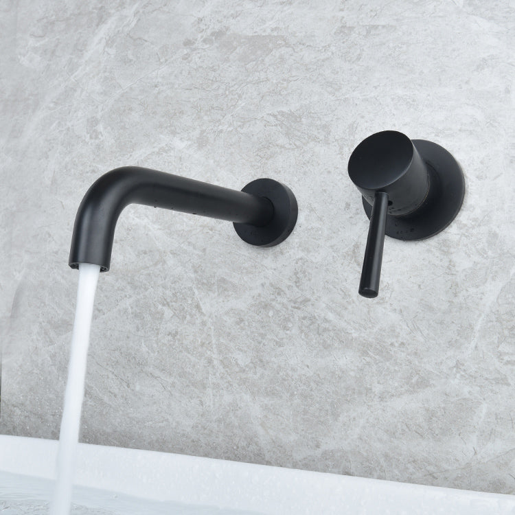 Wall Mounted Metal Tub Filler Low Arc Tubular Bathroom Faucet Clearhalo 'Bathroom Remodel & Bathroom Fixtures' 'Bathtub Faucets' 'bathtub_faucets' 'Home Improvement' 'home_improvement' 'home_improvement_bathtub_faucets' 7196707