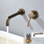 Contemporary Wall Mounted One Handle Kitchen Faucet Low Arch Water Filler Bronze Split-Body Valve Clearhalo 'Bathroom Remodel & Bathroom Fixtures' 'Bathtub Faucets' 'bathtub_faucets' 'Home Improvement' 'home_improvement' 'home_improvement_bathtub_faucets' 7196763