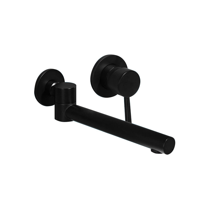 Contemporary Wall Mounted One Handle Kitchen Faucet Low Arch Water Filler Clearhalo 'Bathroom Remodel & Bathroom Fixtures' 'Bathtub Faucets' 'bathtub_faucets' 'Home Improvement' 'home_improvement' 'home_improvement_bathtub_faucets' 7196770