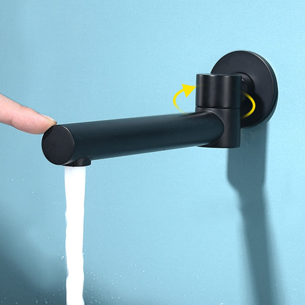 Contemporary Wall Mounted One Handle Kitchen Faucet Low Arch Water Filler Clearhalo 'Bathroom Remodel & Bathroom Fixtures' 'Bathtub Faucets' 'bathtub_faucets' 'Home Improvement' 'home_improvement' 'home_improvement_bathtub_faucets' 7196779