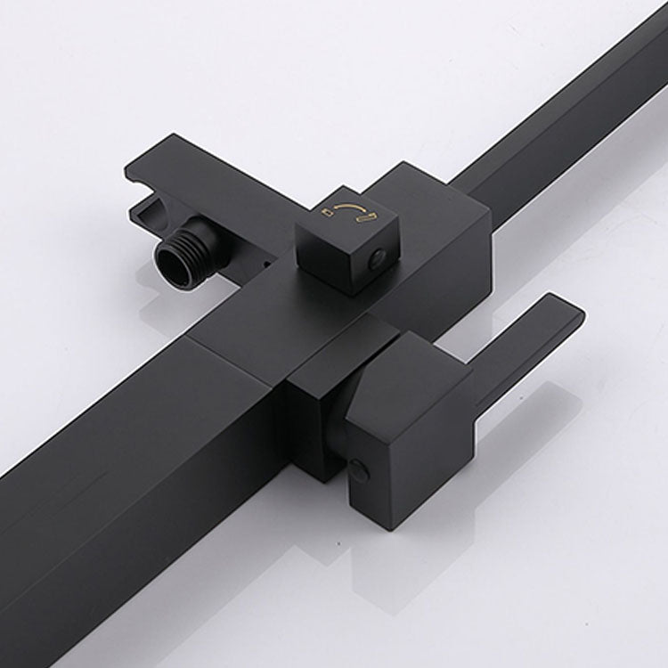 Contemporary Brass Freestanding Tub Filler with Hose Floor Mounted Bathroom Faucet Clearhalo 'Bathroom Remodel & Bathroom Fixtures' 'Bathtub Faucets' 'bathtub_faucets' 'Home Improvement' 'home_improvement' 'home_improvement_bathtub_faucets' 7196797