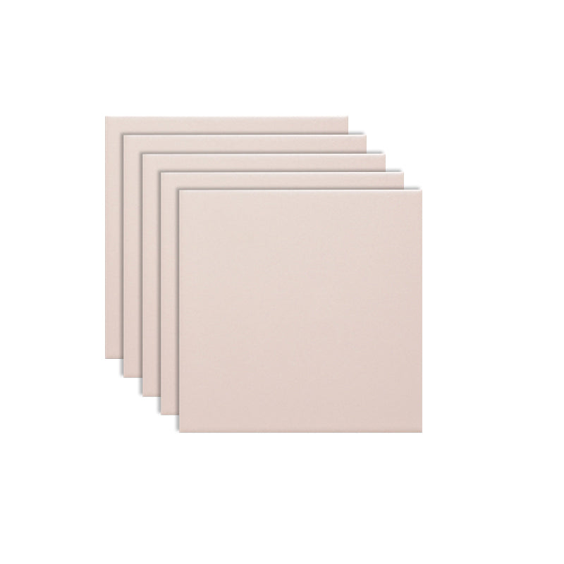 Soild Floor and Wall Tile Modern Squeare Matte Singular Tile Pink Clearhalo 'Floor Tiles & Wall Tiles' 'floor_tiles_wall_tiles' 'Flooring 'Home Improvement' 'home_improvement' 'home_improvement_floor_tiles_wall_tiles' Walls and Ceiling' 7197050