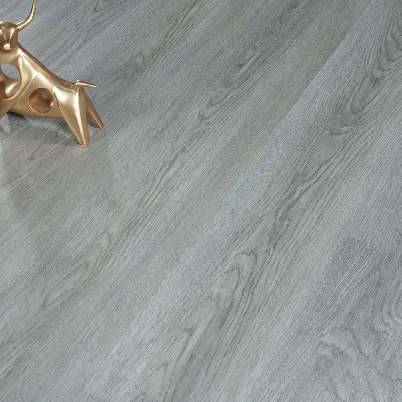 Living Room Laminate Floor Wooden Waterproof Easy-care Laminate Floor Dark Gray Clearhalo 'Flooring 'Home Improvement' 'home_improvement' 'home_improvement_laminate_flooring' 'Laminate Flooring' 'laminate_flooring' Walls and Ceiling' 7197187