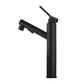 Modern Vessel Sink Faucet Lever Handle with Pull Down Sprayer Schwarz Tall Clearhalo 'Bathroom Remodel & Bathroom Fixtures' 'Bathroom Sink Faucets' 'Bathroom Sinks & Faucet Components' 'bathroom_sink_faucets' 'Home Improvement' 'home_improvement' 'home_improvement_bathroom_sink_faucets' 7197491