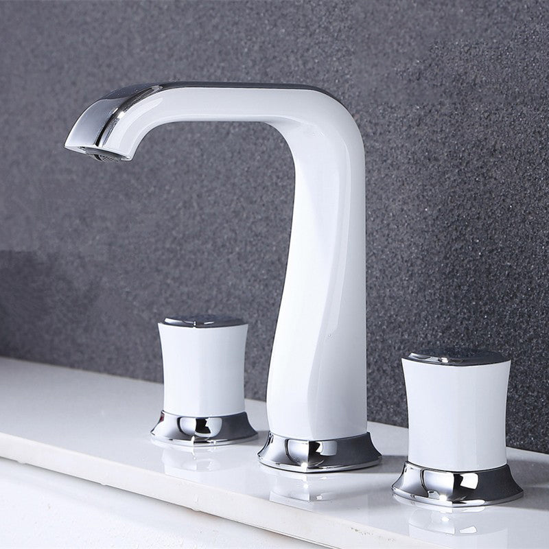 Glam Bathroom Vessel Faucet Knob Handles Low Arc Vessel Faucet Clearhalo 'Bathroom Remodel & Bathroom Fixtures' 'Bathroom Sink Faucets' 'Bathroom Sinks & Faucet Components' 'bathroom_sink_faucets' 'Home Improvement' 'home_improvement' 'home_improvement_bathroom_sink_faucets' 7197533