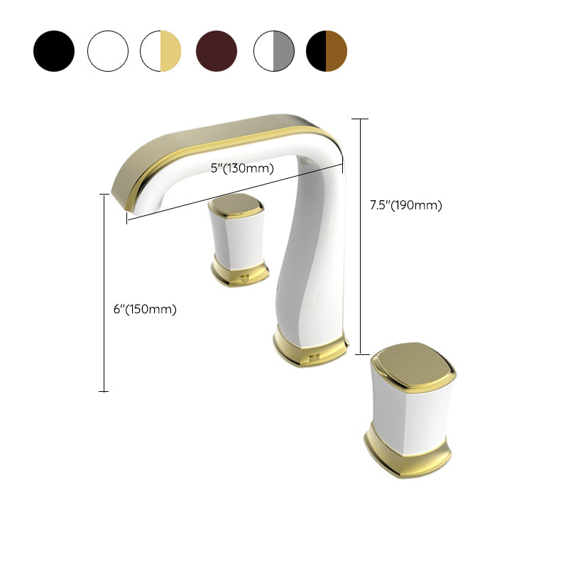 Glam Bathroom Vessel Faucet Knob Handles Low Arc Vessel Faucet Clearhalo 'Bathroom Remodel & Bathroom Fixtures' 'Bathroom Sink Faucets' 'Bathroom Sinks & Faucet Components' 'bathroom_sink_faucets' 'Home Improvement' 'home_improvement' 'home_improvement_bathroom_sink_faucets' 7197546