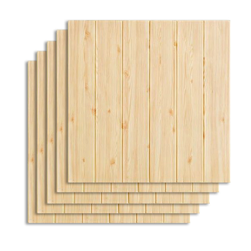 Contemporary Wall Paneling Waterproof Wall Paneling for Living Room and Bedroom Natural 10-Piece Set Clearhalo 'Flooring 'Home Improvement' 'home_improvement' 'home_improvement_wall_paneling' 'Wall Paneling' 'wall_paneling' 'Walls & Ceilings' Walls and Ceiling' 7197631