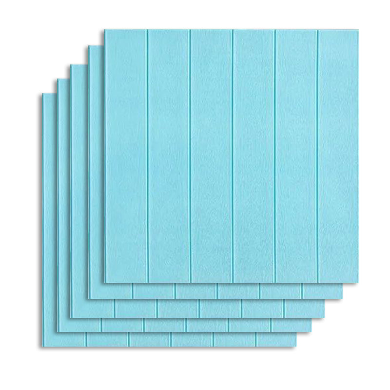 Contemporary Wall Paneling Waterproof Wall Paneling for Living Room and Bedroom Blue 10-Piece Set Clearhalo 'Flooring 'Home Improvement' 'home_improvement' 'home_improvement_wall_paneling' 'Wall Paneling' 'wall_paneling' 'Walls & Ceilings' Walls and Ceiling' 7197639