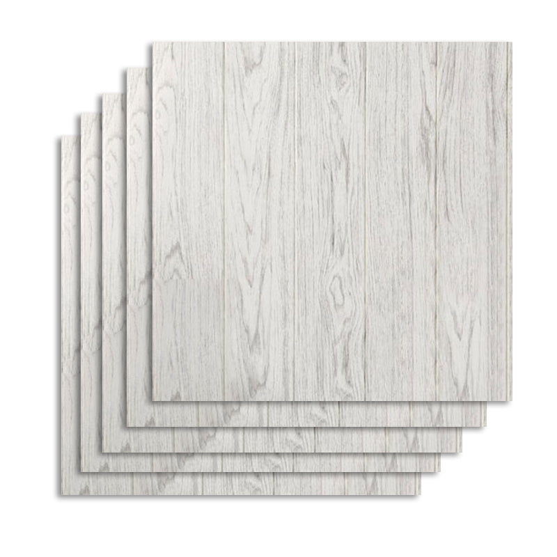 Contemporary Wall Paneling Waterproof Wall Paneling for Living Room and Bedroom White-Gray 10-Piece Set Clearhalo 'Flooring 'Home Improvement' 'home_improvement' 'home_improvement_wall_paneling' 'Wall Paneling' 'wall_paneling' 'Walls & Ceilings' Walls and Ceiling' 7197641