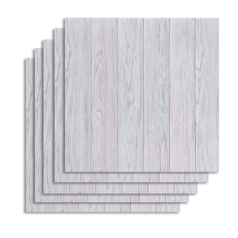 Contemporary Wall Paneling Waterproof Wall Paneling for Living Room and Bedroom Light Gray-White 10-Piece Set Clearhalo 'Flooring 'Home Improvement' 'home_improvement' 'home_improvement_wall_paneling' 'Wall Paneling' 'wall_paneling' 'Walls & Ceilings' Walls and Ceiling' 7197646