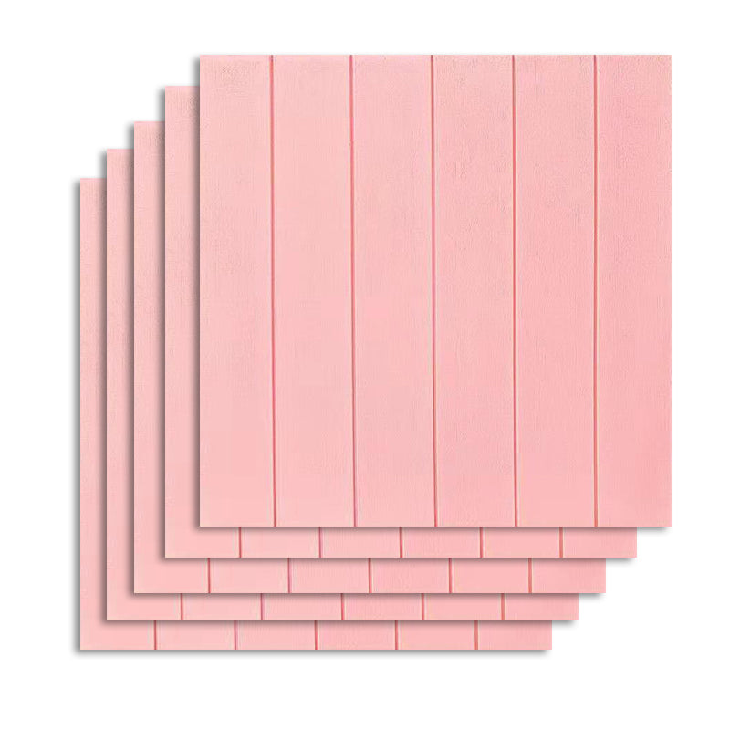 Contemporary Wall Paneling Waterproof Wall Paneling for Living Room and Bedroom Pink 10-Piece Set Clearhalo 'Flooring 'Home Improvement' 'home_improvement' 'home_improvement_wall_paneling' 'Wall Paneling' 'wall_paneling' 'Walls & Ceilings' Walls and Ceiling' 7197647