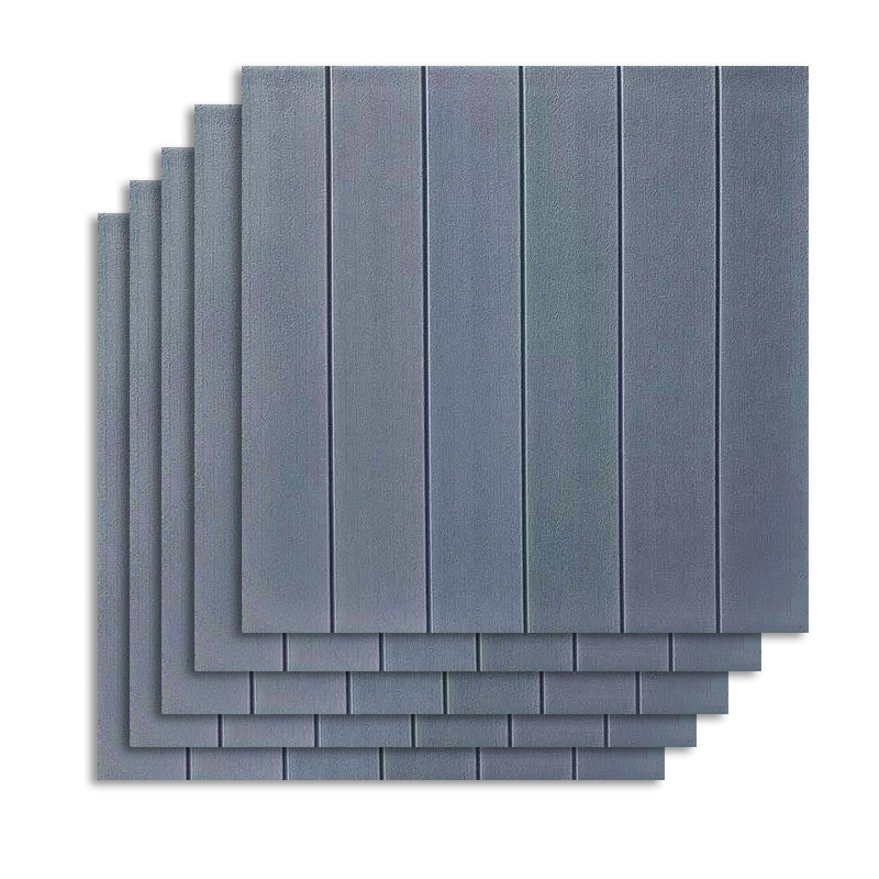 Contemporary Wall Paneling Waterproof Wall Paneling for Living Room and Bedroom Dark Gray 10-Piece Set Clearhalo 'Flooring 'Home Improvement' 'home_improvement' 'home_improvement_wall_paneling' 'Wall Paneling' 'wall_paneling' 'Walls & Ceilings' Walls and Ceiling' 7197649