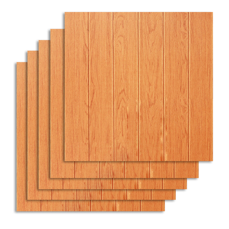 Plastic Backsplash Panels Peel and Stick Wall Paneling with Waterproof Orange 10-Piece Set Clearhalo 'Flooring 'Home Improvement' 'home_improvement' 'home_improvement_wall_paneling' 'Wall Paneling' 'wall_paneling' 'Walls & Ceilings' Walls and Ceiling' 7197670