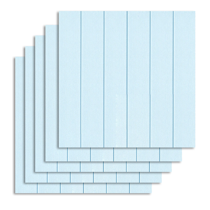 Plastic Backsplash Panels Peel and Stick Wall Paneling with Waterproof Blue 10-Piece Set Clearhalo 'Flooring 'Home Improvement' 'home_improvement' 'home_improvement_wall_paneling' 'Wall Paneling' 'wall_paneling' 'Walls & Ceilings' Walls and Ceiling' 7197671