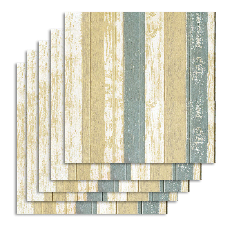 Plastic Backsplash Panels Peel and Stick Wall Paneling with Waterproof Yellow-Green 10-Piece Set Clearhalo 'Flooring 'Home Improvement' 'home_improvement' 'home_improvement_wall_paneling' 'Wall Paneling' 'wall_paneling' 'Walls & Ceilings' Walls and Ceiling' 7197673
