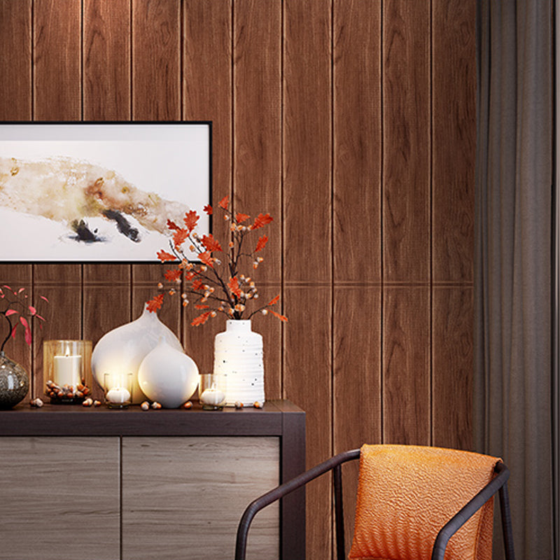 Contemporary Wall Paneling Waterproof Wall Paneling with Wood Look Clearhalo 'Flooring 'Home Improvement' 'home_improvement' 'home_improvement_wall_paneling' 'Wall Paneling' 'wall_paneling' 'Walls & Ceilings' Walls and Ceiling' 7197690