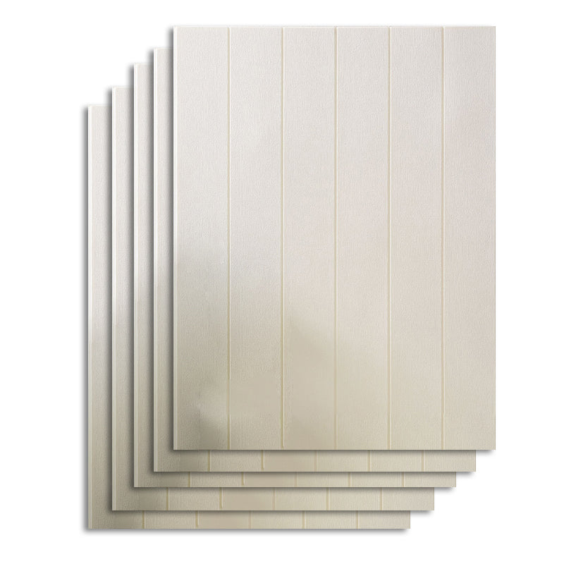 Contemporary Wall Paneling Waterproof Wall Paneling with Wood Look Cream 10-Piece Set Clearhalo 'Flooring 'Home Improvement' 'home_improvement' 'home_improvement_wall_paneling' 'Wall Paneling' 'wall_paneling' 'Walls & Ceilings' Walls and Ceiling' 7197698