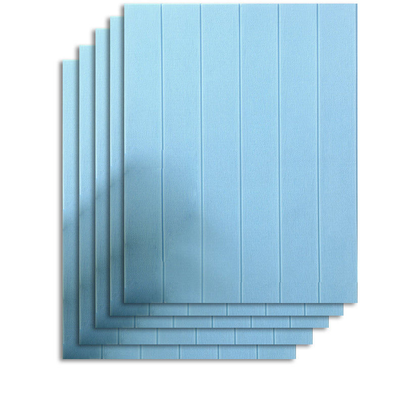 Contemporary Wall Paneling Waterproof Wall Paneling with Wood Look Blue 10-Piece Set Clearhalo 'Flooring 'Home Improvement' 'home_improvement' 'home_improvement_wall_paneling' 'Wall Paneling' 'wall_paneling' 'Walls & Ceilings' Walls and Ceiling' 7197709