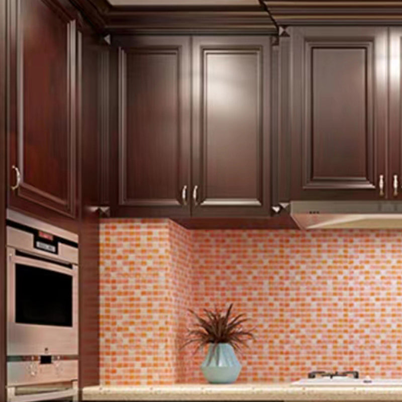 Plastic Peel & Stick Mosaic Tile Waterproof Peel & Stick Mosaic Tile with Square Shape Clearhalo 'Flooring 'Home Improvement' 'home_improvement' 'home_improvement_peel_stick_blacksplash' 'Peel & Stick Backsplash Tile' 'peel_stick_blacksplash' 'Walls & Ceilings' Walls and Ceiling' 7197905