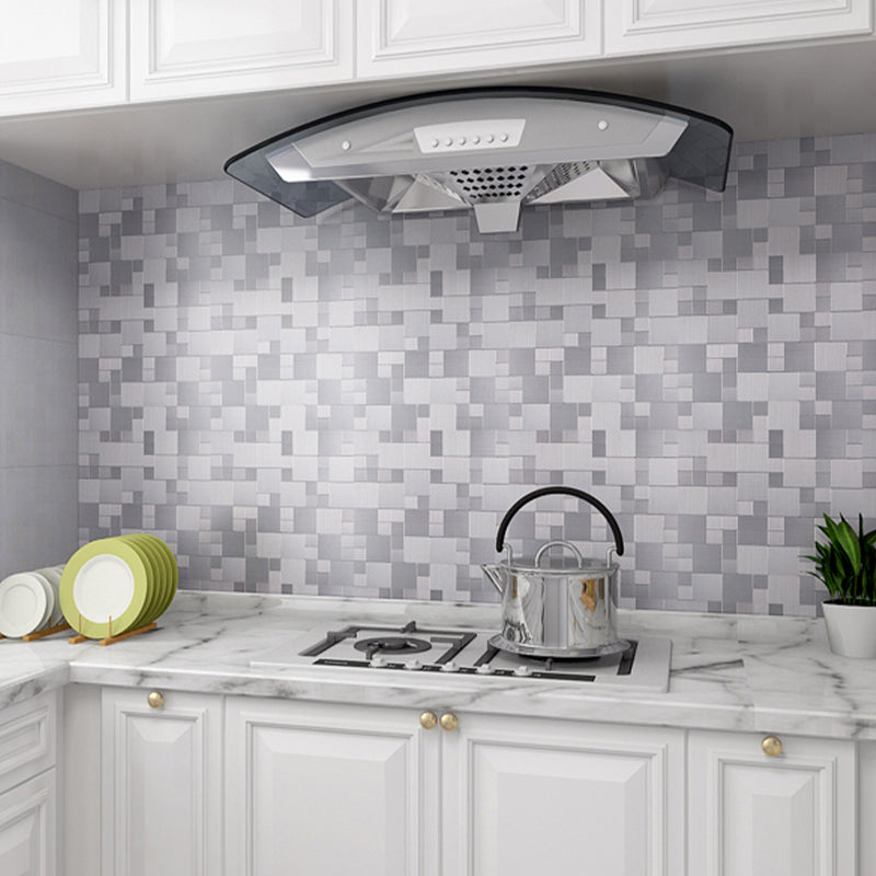 Metal Peel and Stick Backsplash Waterproof Peel and Stick Backsplash Clearhalo 'Flooring 'Home Improvement' 'home_improvement' 'home_improvement_peel_stick_blacksplash' 'Peel & Stick Backsplash Tile' 'peel_stick_blacksplash' 'Walls & Ceilings' Walls and Ceiling' 7197929