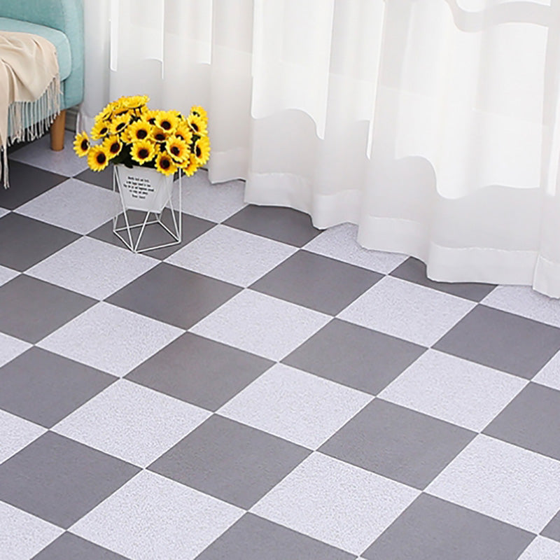 Scratch Resistant Vinyl Flooring Waterproof Self Peel and Stick Vinyl Flooring Dark Gray-White Clearhalo 'Flooring 'Home Improvement' 'home_improvement' 'home_improvement_vinyl_flooring' 'Vinyl Flooring' 'vinyl_flooring' Walls and Ceiling' 7197966