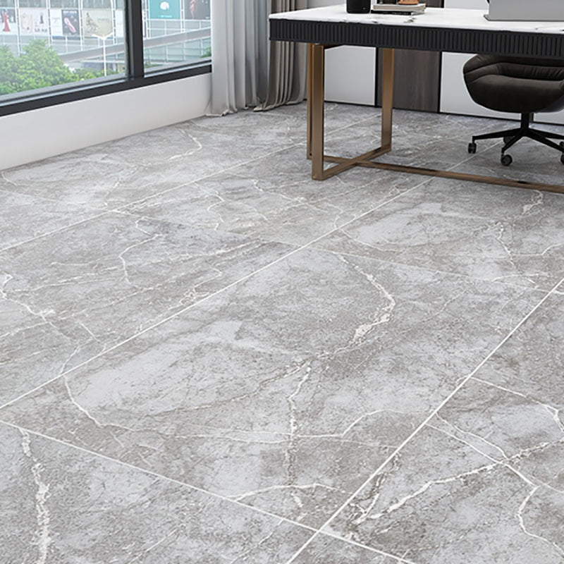 Stain Resistant Vinyl Flooring Waterproof Self-Stick Vinyl Flooring Grey 0.07" Clearhalo 'Flooring 'Home Improvement' 'home_improvement' 'home_improvement_vinyl_flooring' 'Vinyl Flooring' 'vinyl_flooring' Walls and Ceiling' 7198051