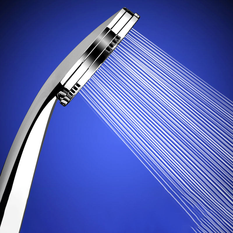 Contemporary Silver Round Shower Head Water Efficient Standard Spray Head Clearhalo 'Bathroom Remodel & Bathroom Fixtures' 'Home Improvement' 'home_improvement' 'home_improvement_shower_heads' 'Shower Heads' 'shower_heads' 'Showers & Bathtubs Plumbing' 'Showers & Bathtubs' 7198311