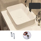 Modern Style White Bathroom Sink Rectangle Ceramic Bathroom Sink 21"L x 15"W x 5"H Unavailiable Sink Clearhalo 'Bathroom Remodel & Bathroom Fixtures' 'Bathroom Sinks & Faucet Components' 'Bathroom Sinks' 'bathroom_sink' 'Home Improvement' 'home_improvement' 'home_improvement_bathroom_sink' 7198376
