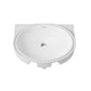 Modern Style Bathroom Sink Oval-shape Ceramic Bathroom Sink in White Clearhalo 'Bathroom Remodel & Bathroom Fixtures' 'Bathroom Sinks & Faucet Components' 'Bathroom Sinks' 'bathroom_sink' 'Home Improvement' 'home_improvement' 'home_improvement_bathroom_sink' 7198430