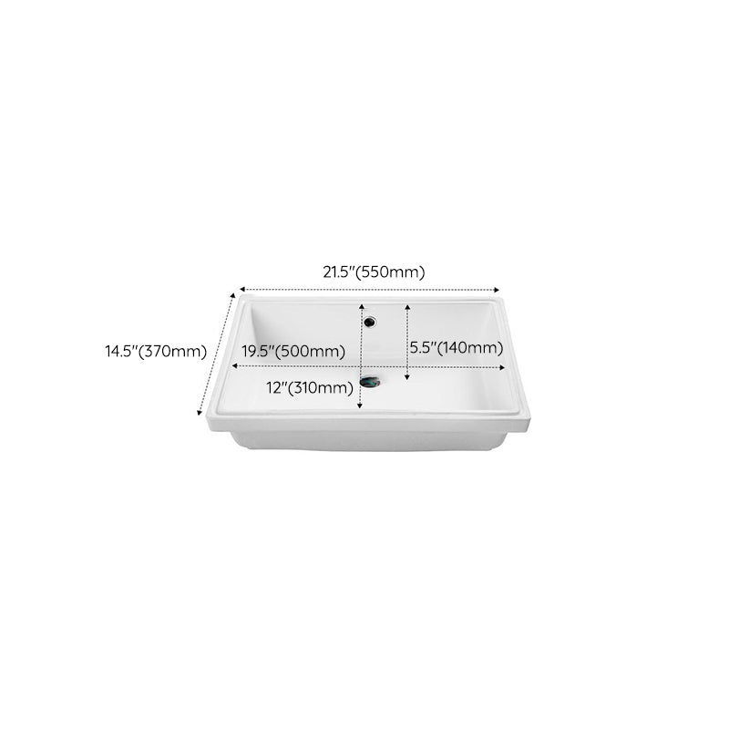 Bathroom Sink Modern Style Hole Design Ceramic Bathroom Sink(Not Including Faucet) Clearhalo 'Bathroom Remodel & Bathroom Fixtures' 'Bathroom Sinks & Faucet Components' 'Bathroom Sinks' 'bathroom_sink' 'Home Improvement' 'home_improvement' 'home_improvement_bathroom_sink' 7198444