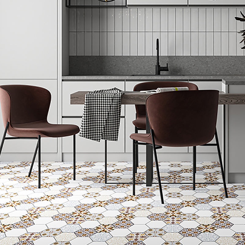 Vinyl Flooring Peel and Stick Floral Print Wall and Flooring Vinyl Khaki Clearhalo 'Flooring 'Home Improvement' 'home_improvement' 'home_improvement_vinyl_flooring' 'Vinyl Flooring' 'vinyl_flooring' Walls and Ceiling' 7198561