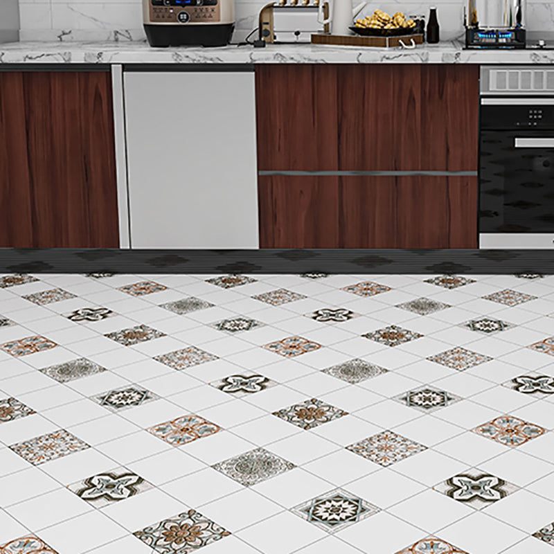 Vinyl Flooring Peel and Stick Floral Print Wall and Flooring Vinyl Clearhalo 'Flooring 'Home Improvement' 'home_improvement' 'home_improvement_vinyl_flooring' 'Vinyl Flooring' 'vinyl_flooring' Walls and Ceiling' 7198570