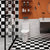 Vinyl Flooring Peel and Stick Floral Print Wall and Flooring Vinyl White/ Black Plaid Clearhalo 'Flooring 'Home Improvement' 'home_improvement' 'home_improvement_vinyl_flooring' 'Vinyl Flooring' 'vinyl_flooring' Walls and Ceiling' 7198572