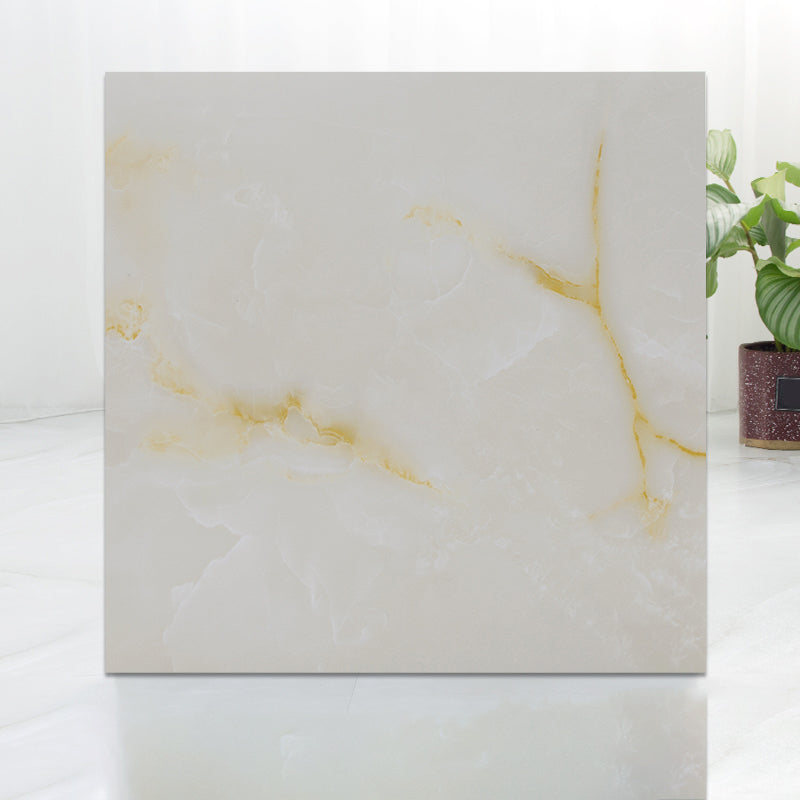 Modern Indoor Vinyl Flooring Peel and Stick Marble Print Vinyl Flooring Gloss White Clearhalo 'Flooring 'Home Improvement' 'home_improvement' 'home_improvement_vinyl_flooring' 'Vinyl Flooring' 'vinyl_flooring' Walls and Ceiling' 7198592