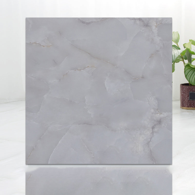 Modern Indoor Vinyl Flooring Peel and Stick Marble Print Vinyl Flooring Gray-White Clearhalo 'Flooring 'Home Improvement' 'home_improvement' 'home_improvement_vinyl_flooring' 'Vinyl Flooring' 'vinyl_flooring' Walls and Ceiling' 7198611