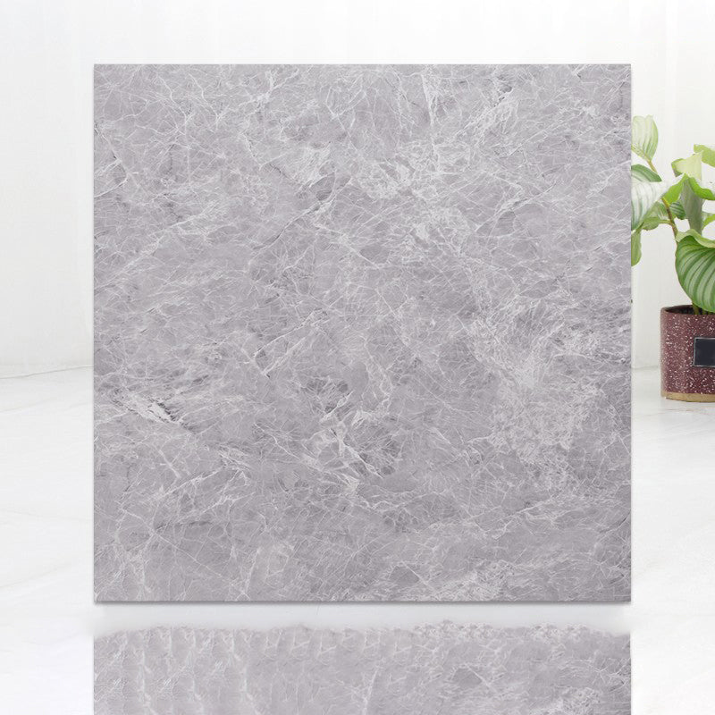 Modern Indoor Vinyl Flooring Peel and Stick Marble Print Vinyl Flooring Pewter Clearhalo 'Flooring 'Home Improvement' 'home_improvement' 'home_improvement_vinyl_flooring' 'Vinyl Flooring' 'vinyl_flooring' Walls and Ceiling' 7198612