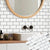 Subway Tile Wallpaper Plastic Waterproof Peel & Stick Subway Tile White-Gray 5-Piece Set Clearhalo 'Flooring 'Home Improvement' 'home_improvement' 'home_improvement_peel_stick_blacksplash' 'Peel & Stick Backsplash Tile' 'peel_stick_blacksplash' 'Walls & Ceilings' Walls and Ceiling' 7198671