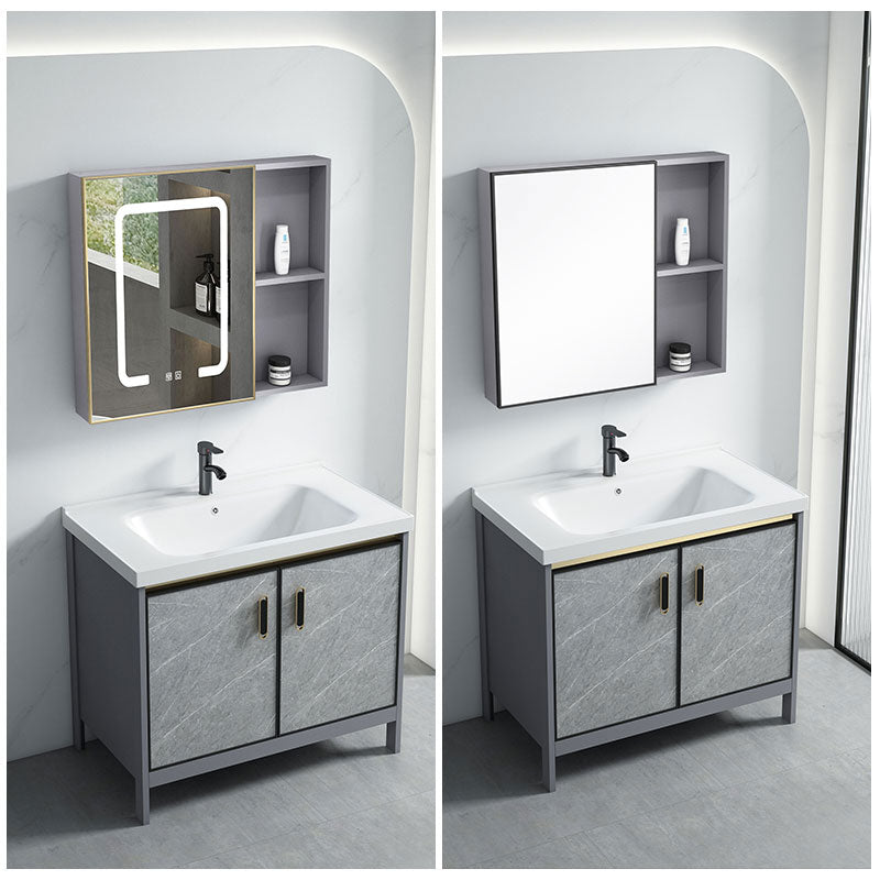 Bathroom Vanity Set Drawers Rectangular Sink Mirror Vanity Sink with Faucet Clearhalo 'Bathroom Remodel & Bathroom Fixtures' 'Bathroom Vanities' 'bathroom_vanities' 'Home Improvement' 'home_improvement' 'home_improvement_bathroom_vanities' 7198766