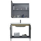 Bathroom Vanity Set Drawers Rectangular Sink Mirror Vanity Sink with Faucet Clearhalo 'Bathroom Remodel & Bathroom Fixtures' 'Bathroom Vanities' 'bathroom_vanities' 'Home Improvement' 'home_improvement' 'home_improvement_bathroom_vanities' 7198769
