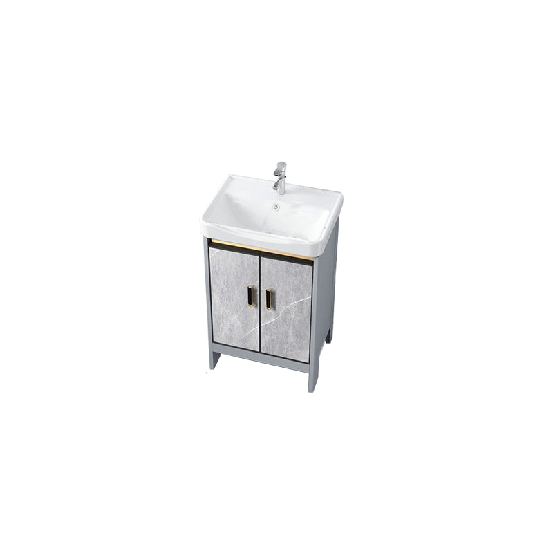 Bathroom Vanity Set Drawers Rectangular Sink Mirror Vanity Sink with Faucet Vanity & Faucet 20.1"L x 14.2"W x 31.9"H Clearhalo 'Bathroom Remodel & Bathroom Fixtures' 'Bathroom Vanities' 'bathroom_vanities' 'Home Improvement' 'home_improvement' 'home_improvement_bathroom_vanities' 7198776