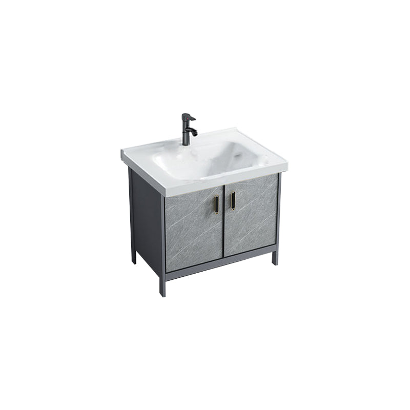 Bathroom Vanity Set Drawers Rectangular Sink Mirror Vanity Sink with Faucet Vanity & Faucet Clearhalo 'Bathroom Remodel & Bathroom Fixtures' 'Bathroom Vanities' 'bathroom_vanities' 'Home Improvement' 'home_improvement' 'home_improvement_bathroom_vanities' 7198778