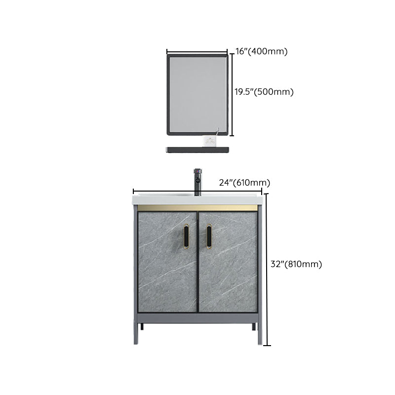 Bathroom Vanity Set Drawers Rectangular Sink Mirror Vanity Sink with Faucet Clearhalo 'Bathroom Remodel & Bathroom Fixtures' 'Bathroom Vanities' 'bathroom_vanities' 'Home Improvement' 'home_improvement' 'home_improvement_bathroom_vanities' 7198782