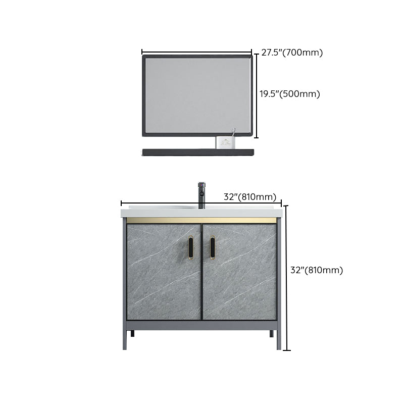 Bathroom Vanity Set Drawers Rectangular Sink Mirror Vanity Sink with Faucet Clearhalo 'Bathroom Remodel & Bathroom Fixtures' 'Bathroom Vanities' 'bathroom_vanities' 'Home Improvement' 'home_improvement' 'home_improvement_bathroom_vanities' 7198783