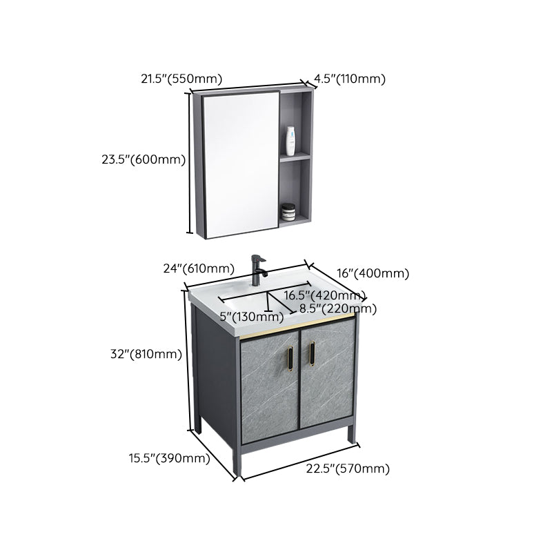 Bathroom Vanity Set Drawers Rectangular Sink Mirror Vanity Sink with Faucet Clearhalo 'Bathroom Remodel & Bathroom Fixtures' 'Bathroom Vanities' 'bathroom_vanities' 'Home Improvement' 'home_improvement' 'home_improvement_bathroom_vanities' 7198787
