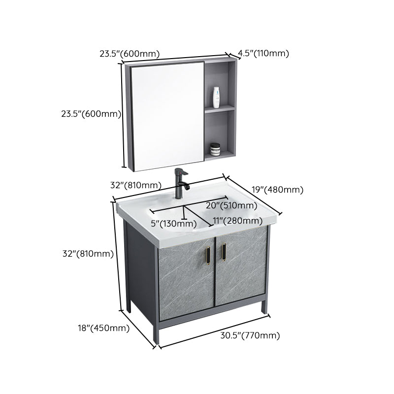 Bathroom Vanity Set Drawers Rectangular Sink Mirror Vanity Sink with Faucet Clearhalo 'Bathroom Remodel & Bathroom Fixtures' 'Bathroom Vanities' 'bathroom_vanities' 'Home Improvement' 'home_improvement' 'home_improvement_bathroom_vanities' 7198790