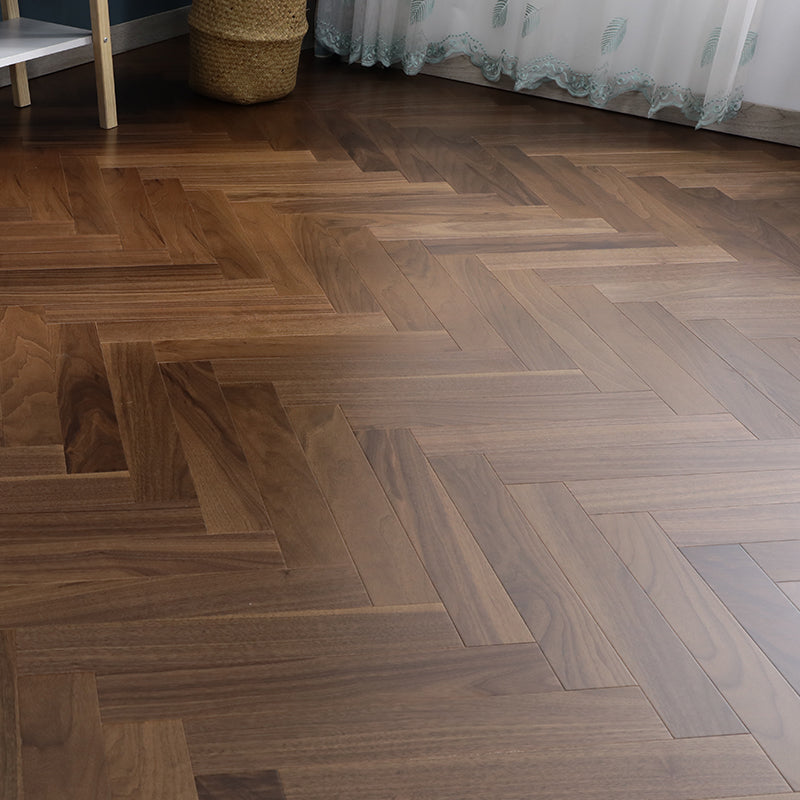 Indoor Laminate Floor Wooden Click-clock Scratch Resistant Laminate Floor Nut-Brown Clearhalo 'Flooring 'Home Improvement' 'home_improvement' 'home_improvement_laminate_flooring' 'Laminate Flooring' 'laminate_flooring' Walls and Ceiling' 7202935