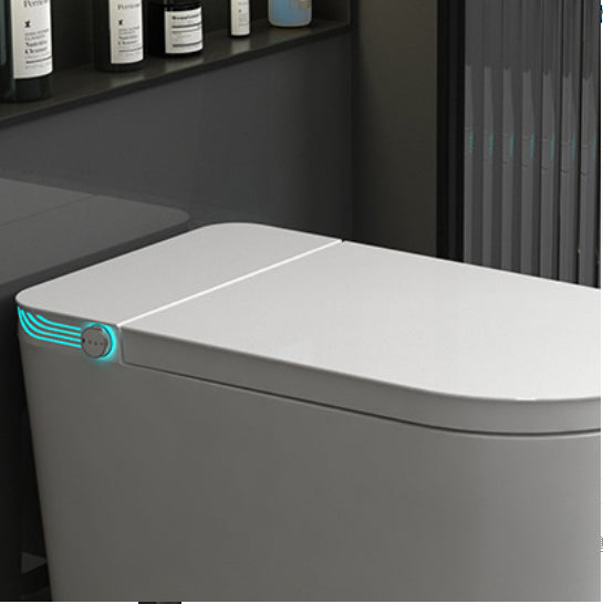 One Piece Toilet Modern Flush Toilet Floor Mounted Siphon Jet ABS Toilet Bowl Clearhalo 'Bathroom Remodel & Bathroom Fixtures' 'Home Improvement' 'home_improvement' 'home_improvement_toilets' 'Toilets & Bidets' 'Toilets' 7204306