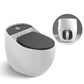 Modern Siphon Jet Flush Toilet One Piece Urine Toilet for Bathroom White Black Clearhalo 'Bathroom Remodel & Bathroom Fixtures' 'Home Improvement' 'home_improvement' 'home_improvement_toilets' 'Toilets & Bidets' 'Toilets' 7204355