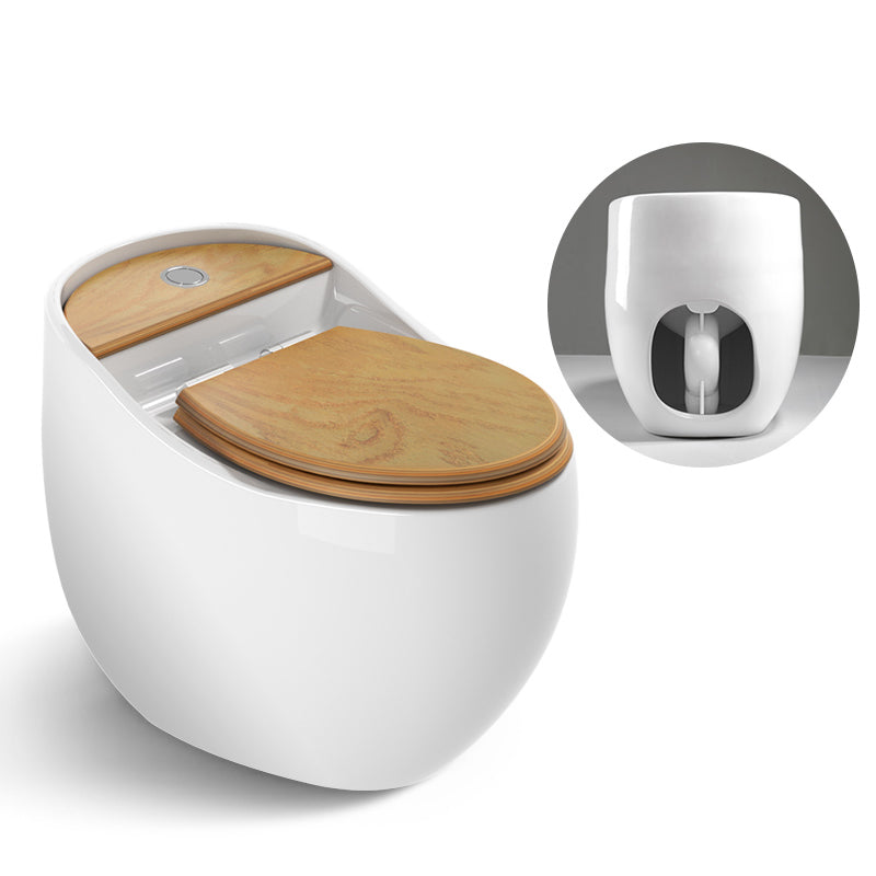 Modern Siphon Jet Flush Toilet One Piece Urine Toilet for Bathroom Natural Clearhalo 'Bathroom Remodel & Bathroom Fixtures' 'Home Improvement' 'home_improvement' 'home_improvement_toilets' 'Toilets & Bidets' 'Toilets' 7204358