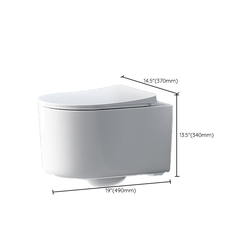 Modern Wall Mounted Flush Toilet White Urine Toilet with Seat for Bathroom Clearhalo 'Bathroom Remodel & Bathroom Fixtures' 'Home Improvement' 'home_improvement' 'home_improvement_toilets' 'Toilets & Bidets' 'Toilets' 7204389